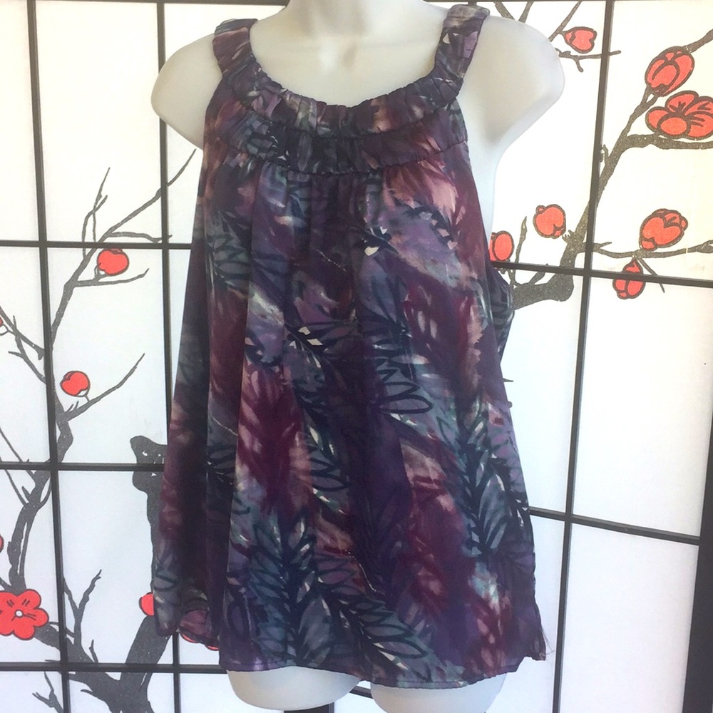AB Studio Watercolors Sleeveless Blouse